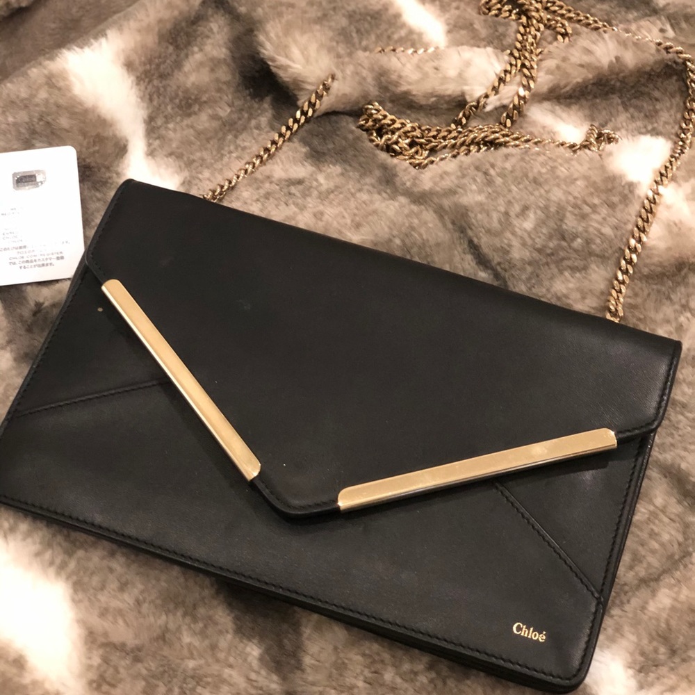 Chloe wallet on a chain evening bag